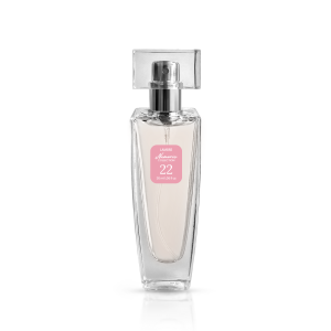 Kolekcja numeryczna, Perfumy, 30 ml, nr 22
 
 Jasny i czysty zapach, lekko upajający obfitością nut kwiatowych, cytrusowych i owocowych na tle korzennej słodyczy. Miękkie nuty paczuli i dębowego mchu doskonale uzupełniają i równoważą go. Dla silnych, rzeczowych i dynamicznych osobowości.

 RODZINA ZAPACHÓW: SZYPRY
Nuty głowy: pomarańcza bergamota, liczi
Nuty serca: róża, jaśmin, paczula
Nuty bazowe: wetyweria, wanilia burbońska, białe piżmo