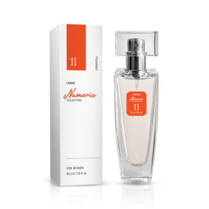 Woda perfumowana nr 11, 50 ml
 
 Lekki i nasycony jednocześnie, łączący w sobie skłaniającą do marzeń świeżość melona i brzoskwini z korzenną słodyczą karmelu na tle drzewnych odcieni szlachetnego sandałowca, zapach dla posiadającej własny styl, wyrazistej mieszkanki dużego miasta.
 
 Rodzina zapachów: orientalne

Nuty głowy: melon, śliwka, brzoskwinia
Nuty serca: jaśmin, karmel, wanilia
Nuty bazowe: sandałowiec, piżmo, ambra