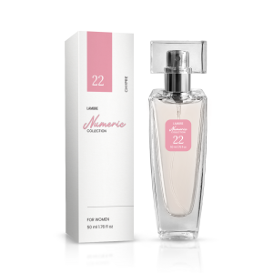 Woda perfumowana, 50 ml, nr 22
 
 Jasny i czysty zapach, lekko upajający obfitością nut kwiatowych, cytrusowych i owocowych na tle korzennej słodyczy. Miękkie nuty paczuli i dębowego mchu doskonale uzupełniają i równoważą go. Dla silnych, rzeczowych i dynamicznych osobowości.

 Rodzina zapachów: szypry 

Nuty głowy: pomarańcza bergamota, liczi
Nuty serca: róża, jaśmin, paczula
Nuty bazowe: wetyweria, wanilia burbońska, białe piżmo