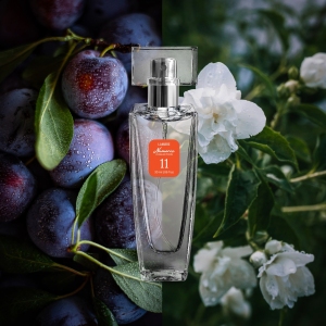 Kolekcja numeryczna, Perfumy, 30 ml, nr 11
 
 Lekki i nasycony jednocześnie, łączący w sobie skłaniającą do marzeń świeżość melona i brzoskwini z korzenną słodyczą karmelu na tle drzewnych odcieni szlachetnego sandałowca, zapach dla posiadającej własny styl, wyrazistej mieszkanki dużego miasta.

 RODZINA ZAPACHÓW: ORIENTALNE
Nuty głowy: melon, śliwka, brzoskwinia
Nuty serca: jaśmin, karmel, wanilia
Nuty bazowe: sandałowiec, piżmo, ambra