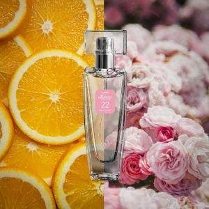 Woda perfumowana, 50 ml, nr 22
 
 Jasny i czysty zapach, lekko upajający obfitością nut kwiatowych, cytrusowych i owocowych na tle korzennej słodyczy. Miękkie nuty paczuli i dębowego mchu doskonale uzupełniają i równoważą go. Dla silnych, rzeczowych i dynamicznych osobowości.

 Rodzina zapachów: szypry 

Nuty głowy: pomarańcza bergamota, liczi
Nuty serca: róża, jaśmin, paczula
Nuty bazowe: wetyweria, wanilia burbońska, białe piżmo